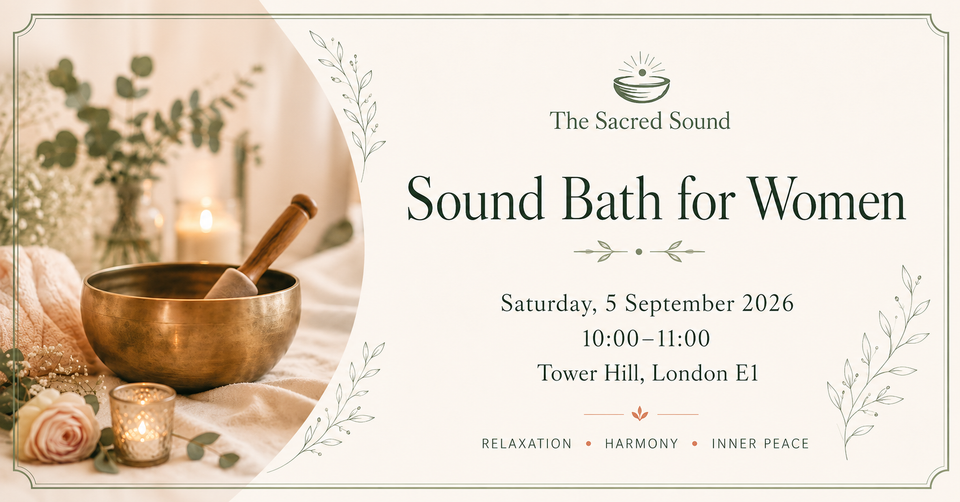 Sound bath, London 5 September 2026